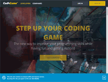 Tablet Screenshot of codingame.com